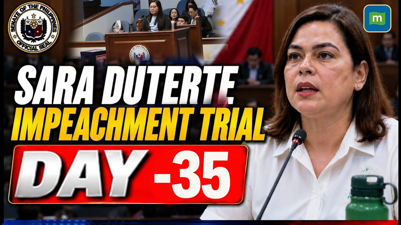 🔴Sara Duterte Impeachment Trial LIVE: Bank Witnesses Testify on Alleged Unexplained Wealth | Day 35