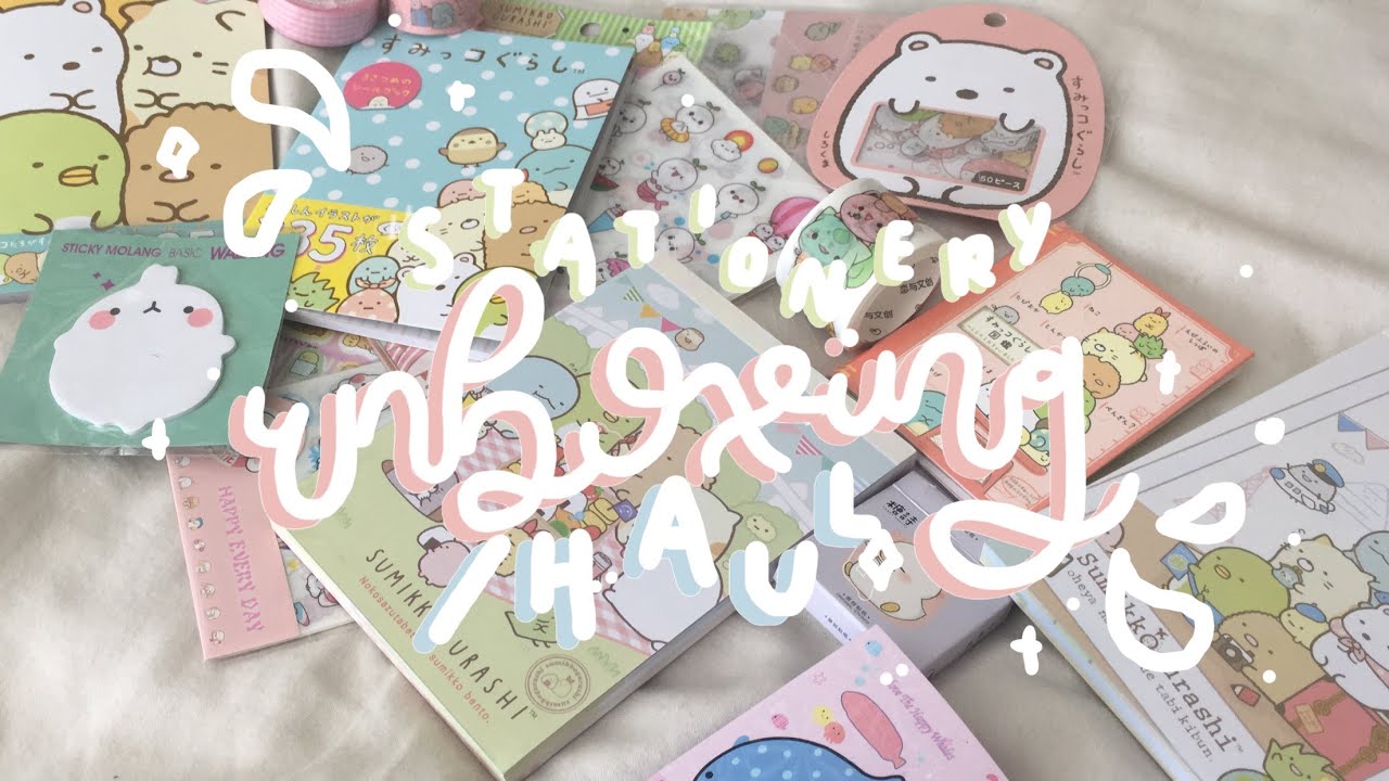 stationery haul/unboxing ^•^