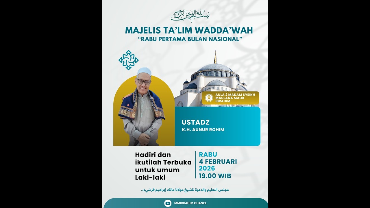 Majlis Rutin Rabu Awwal Bulan Bersama KH. Aunur Rofiq