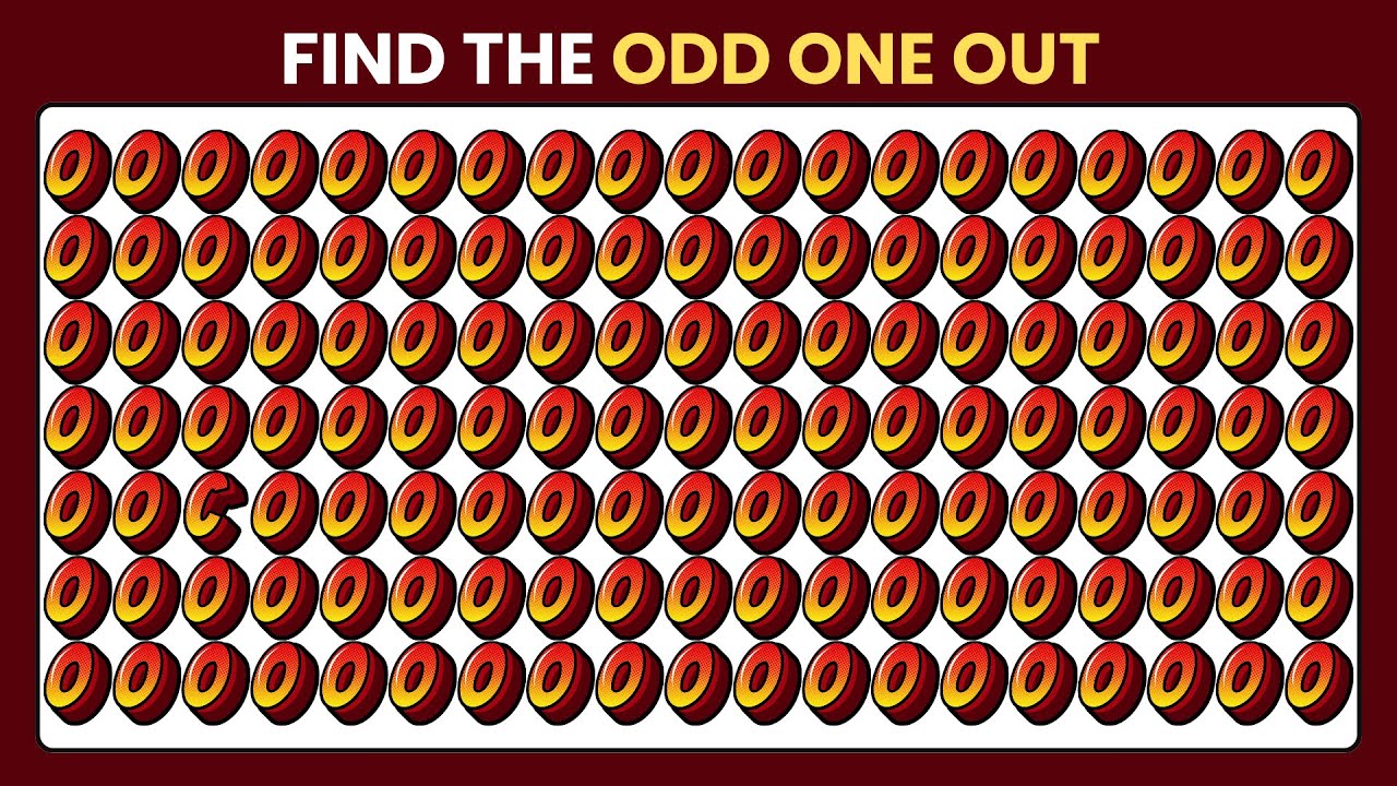 Can You Spot the Odd One Out? Try Not to Fail 😱