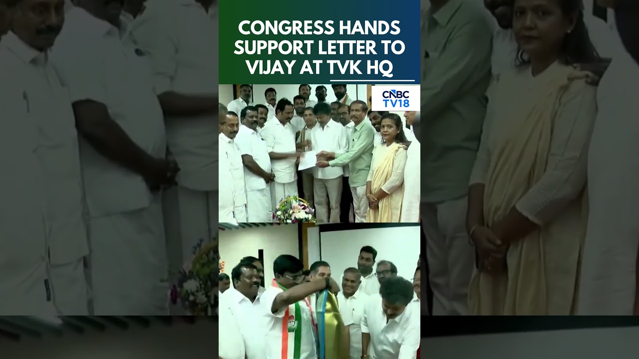 Tamil Nadu  Congress Hands Support Letter To Vijay At TVK HQ | Tamil Nadu CM Oath Ceremony | N18S