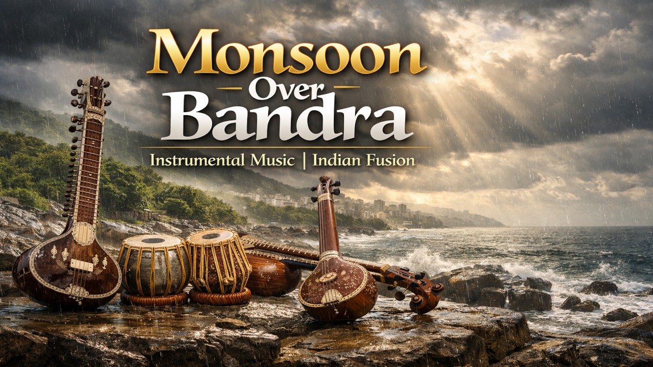 Monsoon Over Bandra 🌧️ | Indian Fusion Instrumental Music | Relaxing Monsoon Vibes