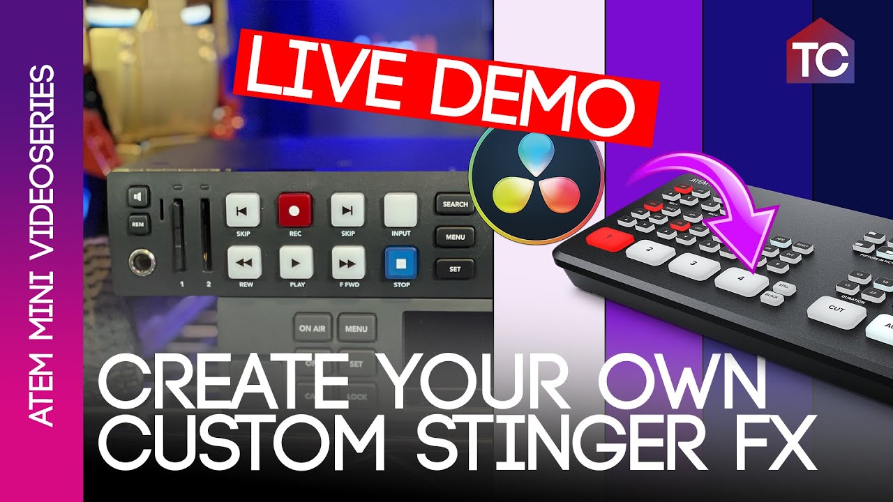 Create & play your custom stinger using the ATEM Mini and Hyperdeck
