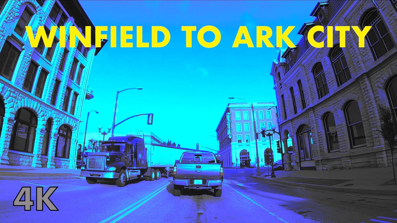 A Winfield to Arkansas City, Kansas drive (Cowley County) (4k USA)