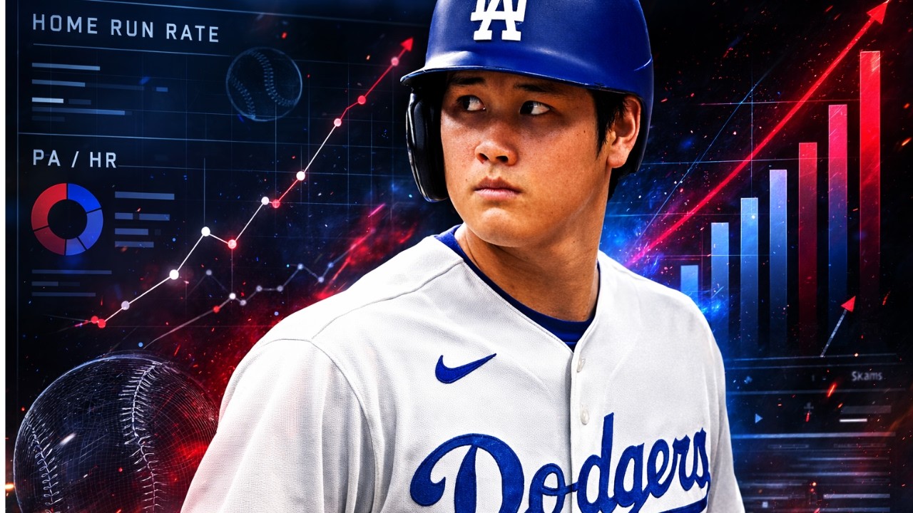 MLB現役ホームラン効率ランキングTOP10｜大谷翔平は何位？