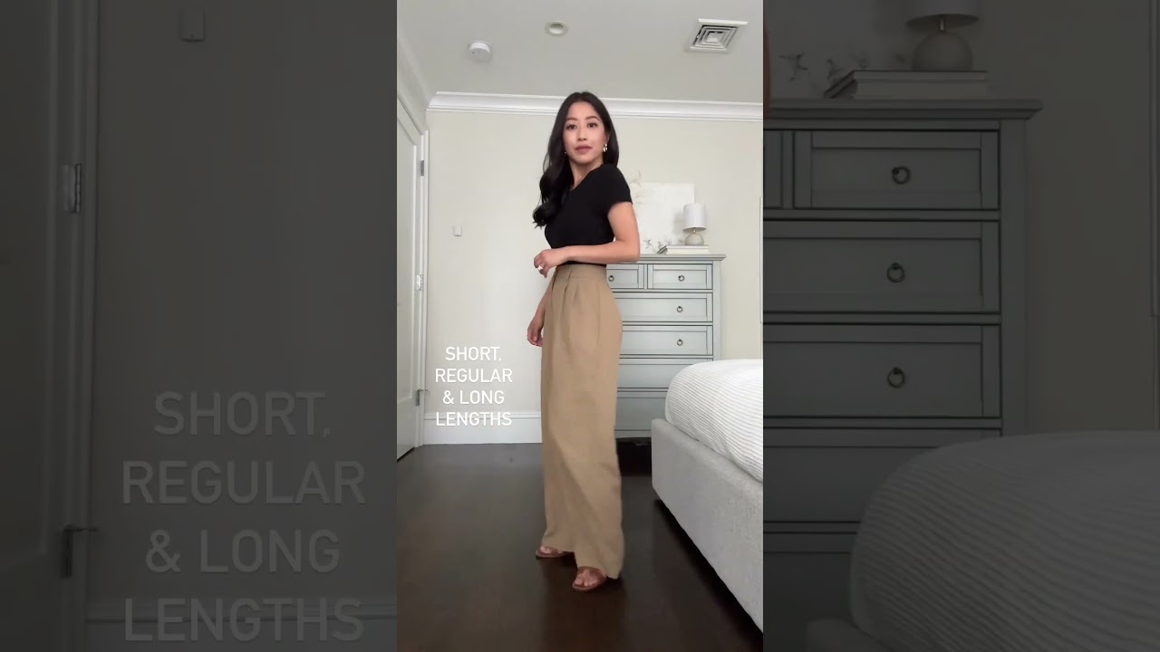 ANRABESS Women Linen Palazzo Pants Summer Wide Leg High Waist Casual Long Lounge Pant Trousers