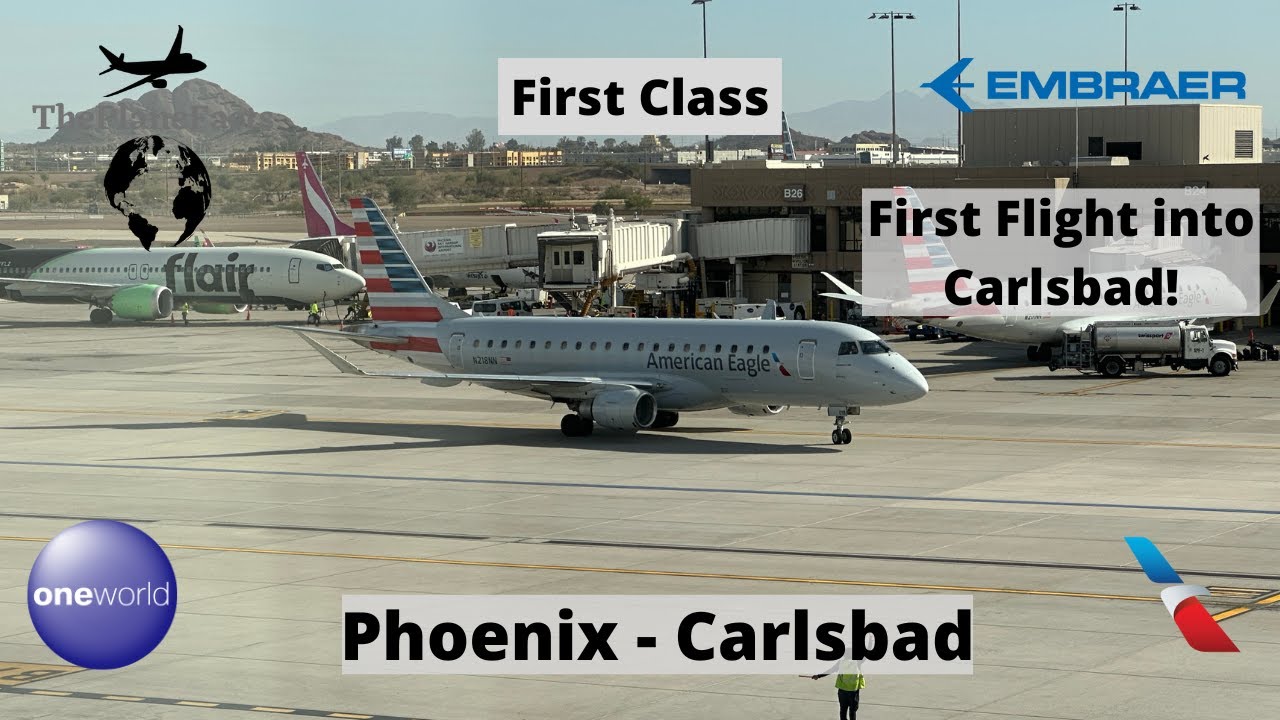INAGAURAL FLIGHT | American Eagle E175 | PHX-CLD | First Class