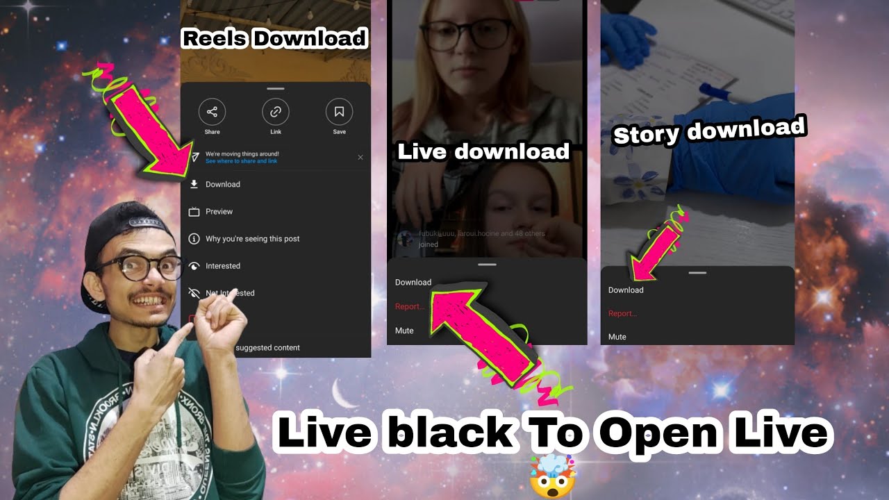 how to Instagram story download and live open and reels download and bio copy