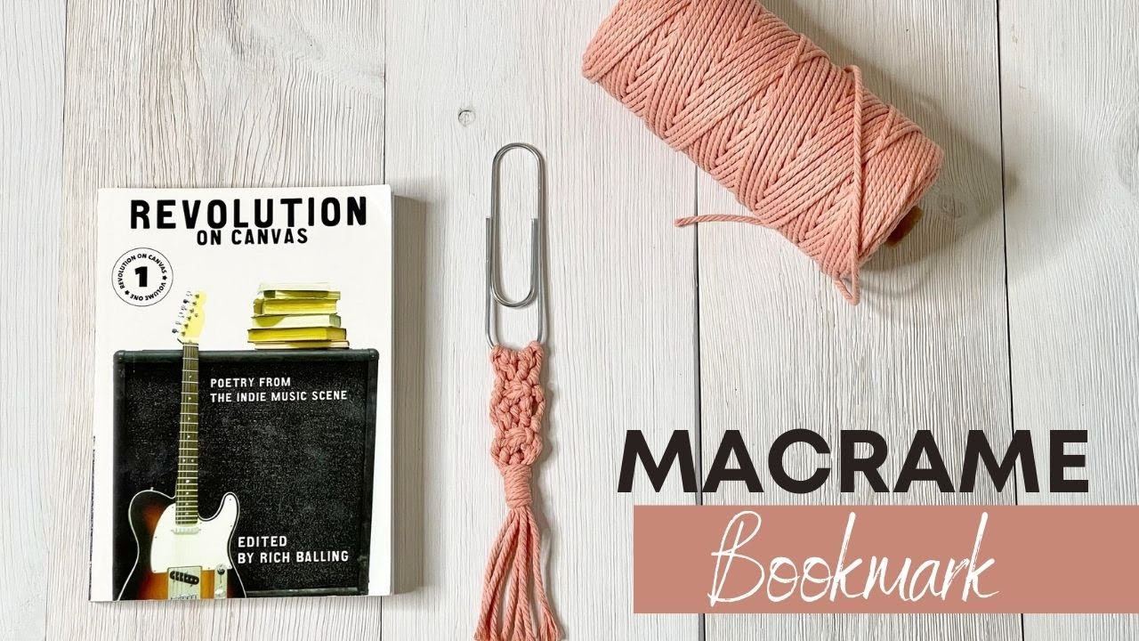How to Macrame a Bookmark Using a Paperclip | DIY Bookmark
