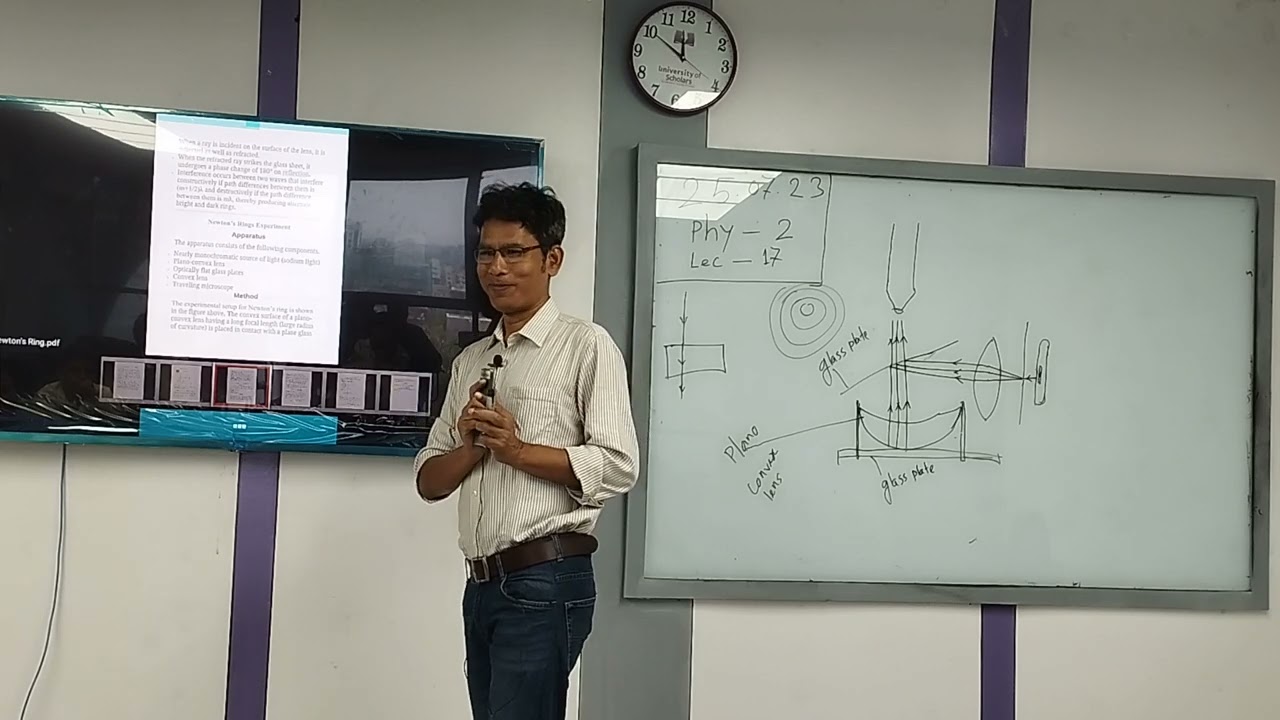 Physics- I | Lecture-17(Newton's Ring) | Natural Science | MD.M Billah | University of Scholars