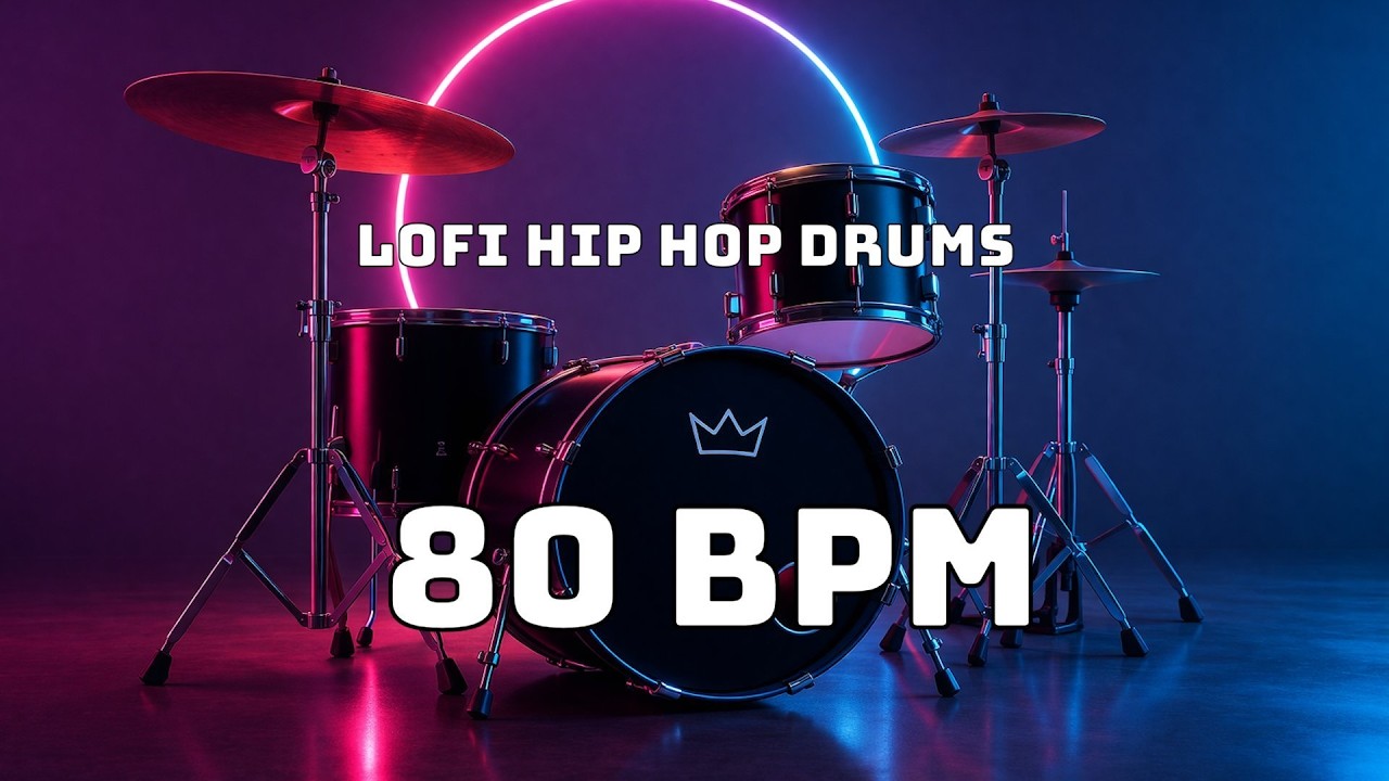 Drums Loop Track Drums Groove Track Lo Fi Hip Hop 80 BPM