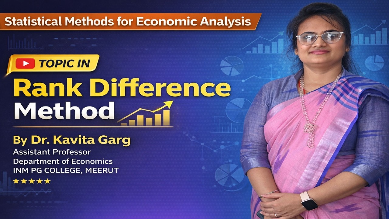 Lecture on Statistical Methods for Economic Analysis (Topic in Rank Difference Method)