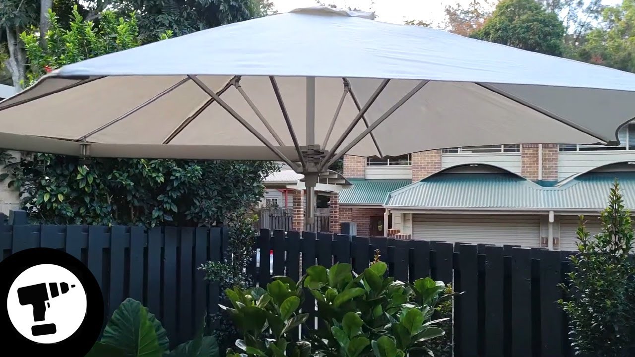 Umbrosa Paraflex umbrella installation