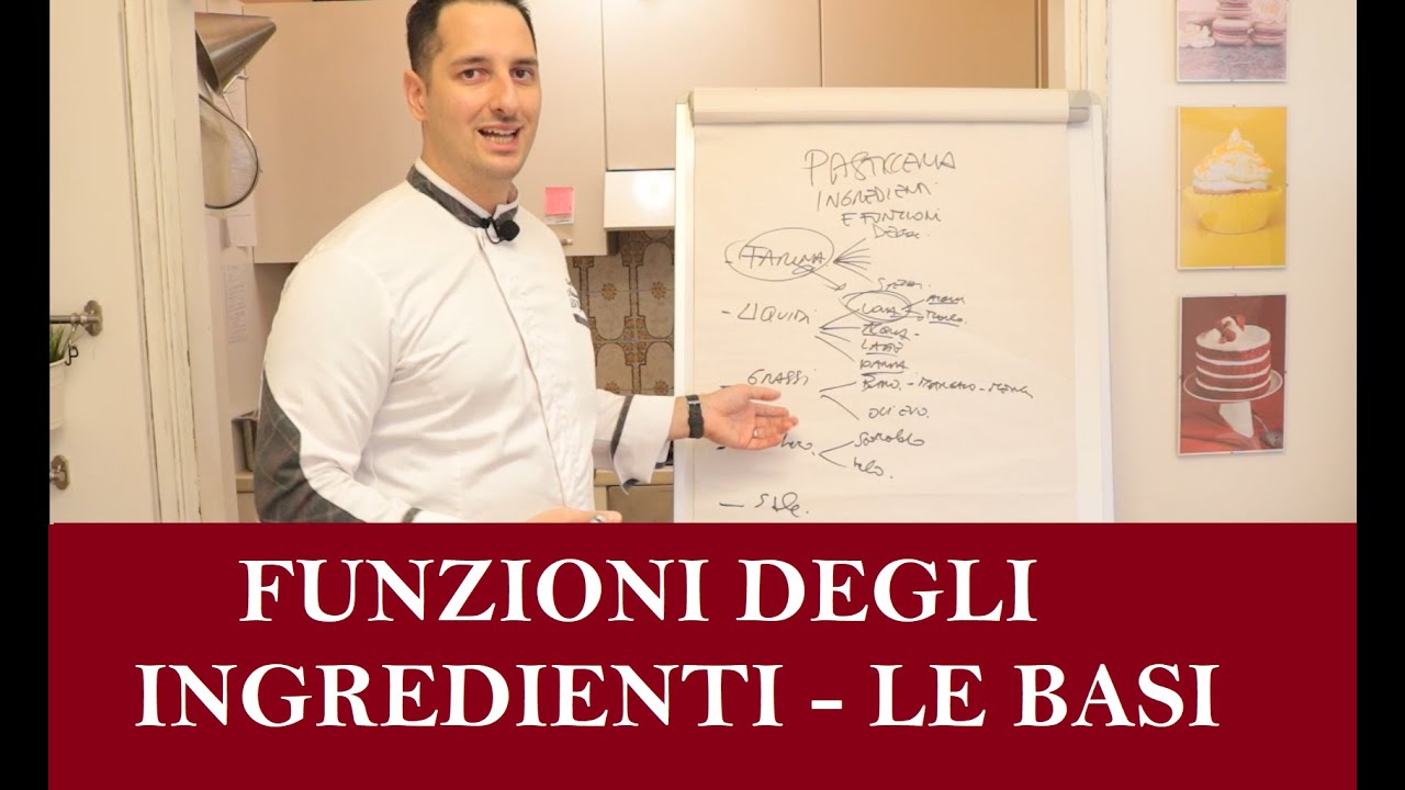Corso di pasticceria online - Funzione degli ingredienti di base - Capiamo i concetti
