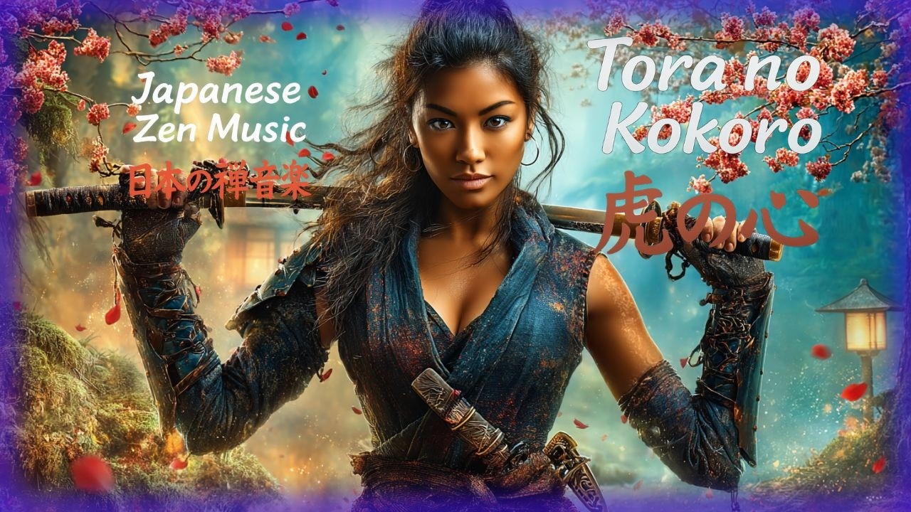 Japanese Zen Music 🌸 Tora no Kokoro | Heart of the Tiger & Cherry Blossom Focus