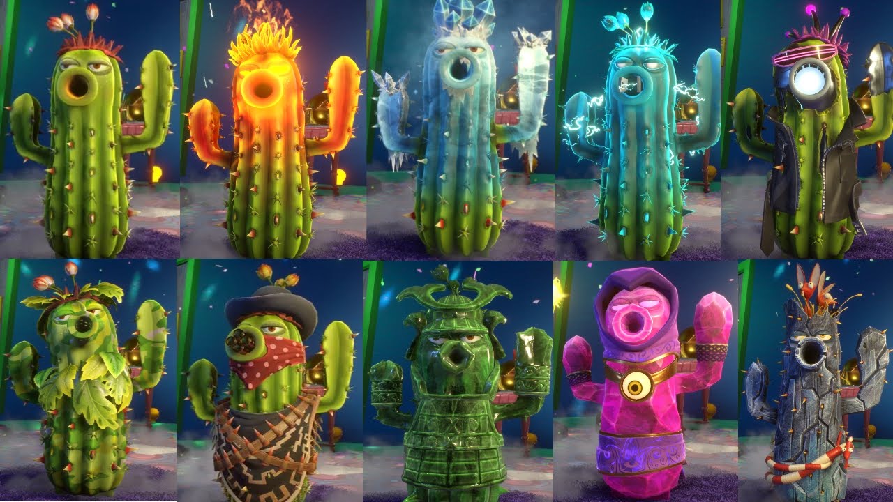 PvZ Garden Warfare 2: ALL CACTUS PLANTS! (NEW Plants) - Gameplay