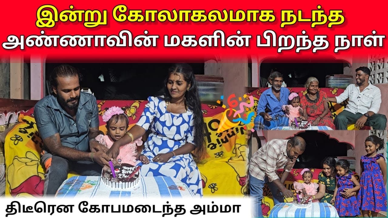 இன்று கோலாகலமாக நடந்த அண்ணாவின் மகளின் பிறந்த நாள்.. 🎂 | Jaffna vlog | ANU WITH VASANTH 