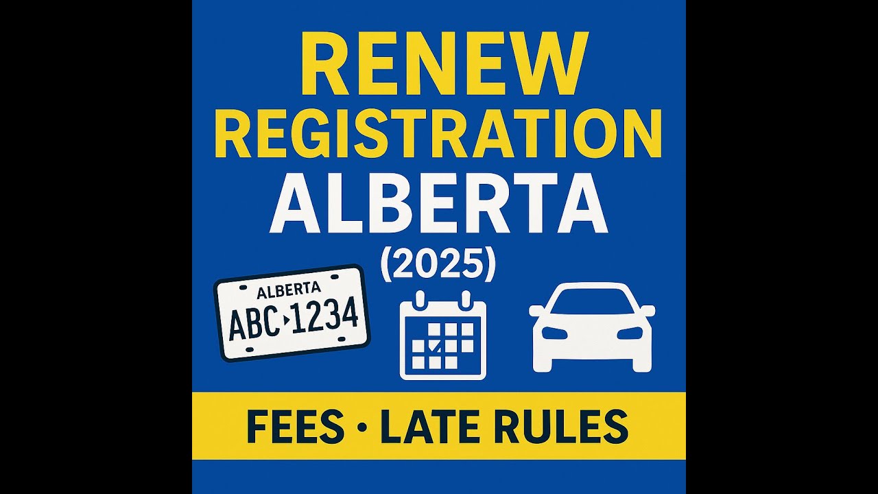 Alberta Vehicle Registration Renewal 🚗📄 Fees, Requirements & Late Penalties (2025 Guide)
