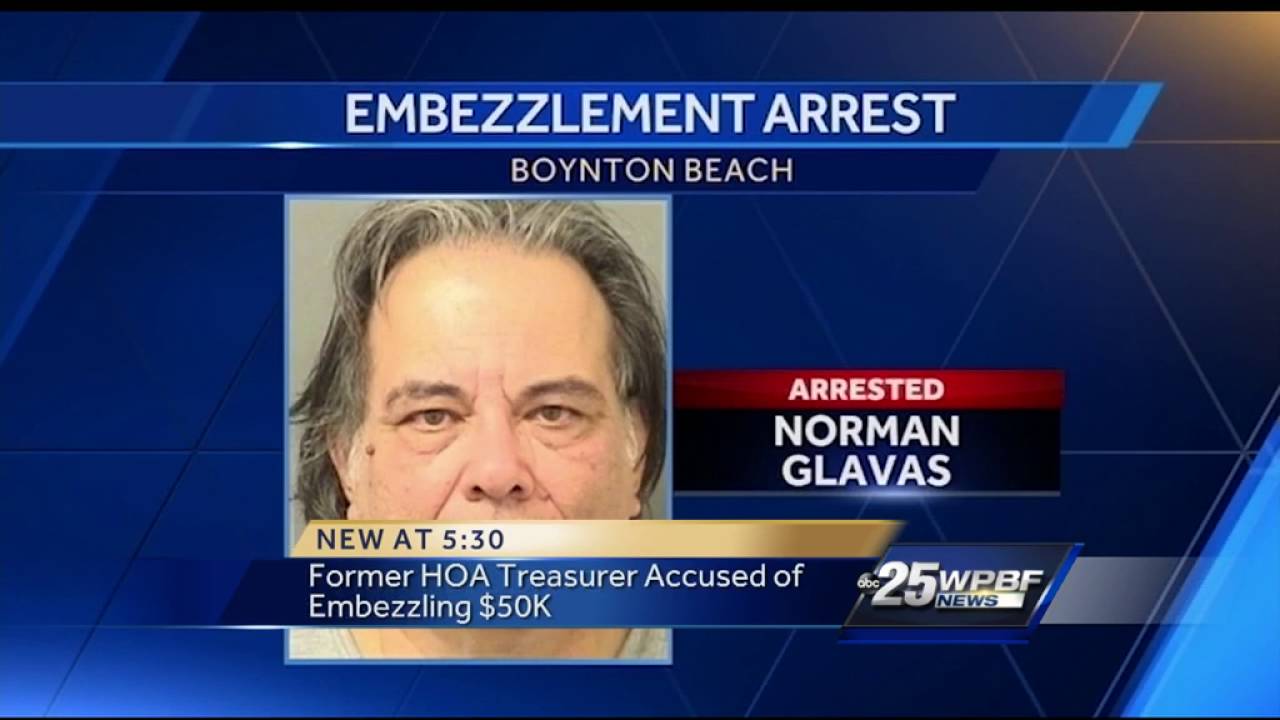 Former HOA treasurer accused of embezzling $51K