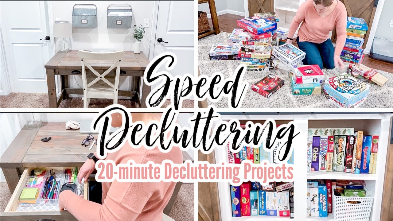 SPEED DECLUTTERING | 20-minute Decluttering Projects | Minimalist Family