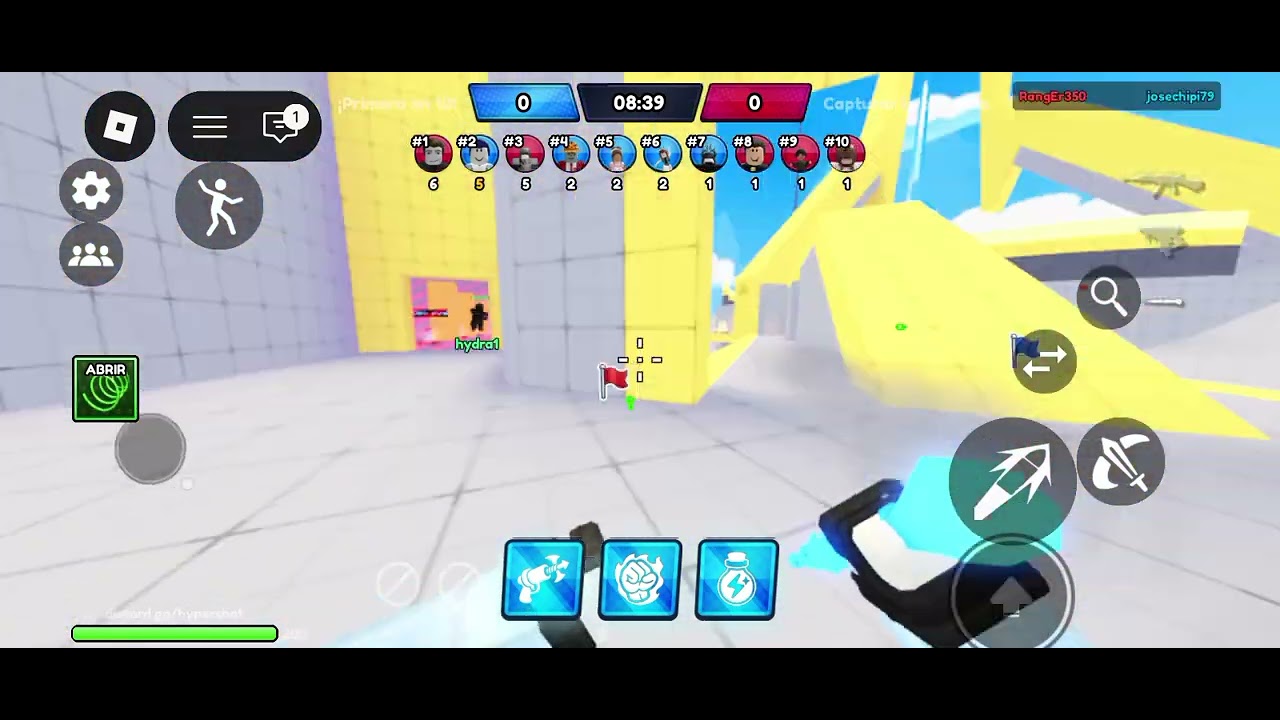 jugando hipershot