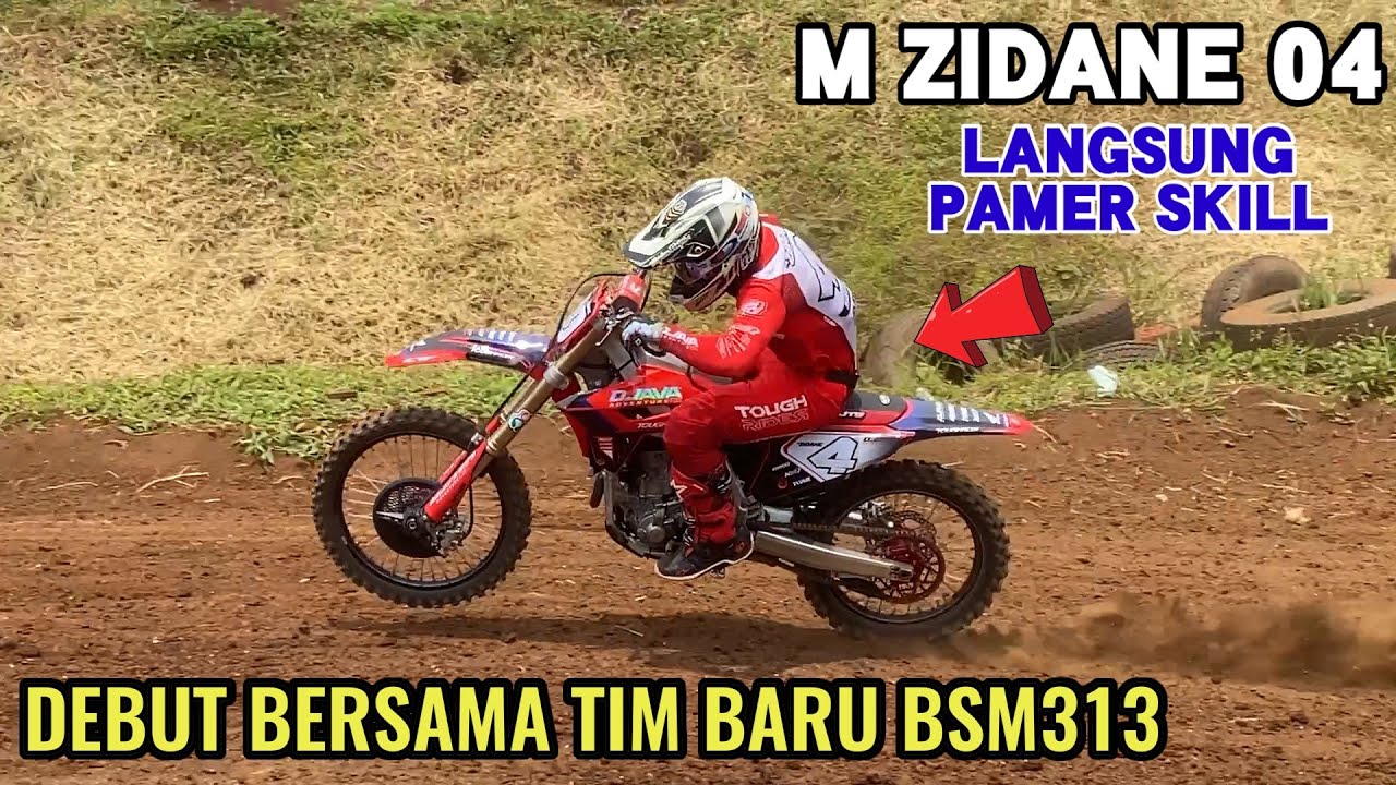 Debut M Zidane 04 Bersama Tim Baru BSM313 Grasstrack Montana MX Siliwangi Bandung