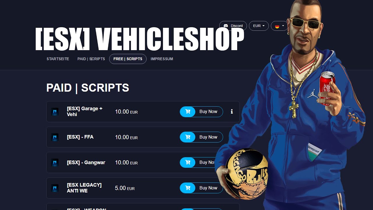 FIVEM VEHICLE SHOP SCRIPT WITH GARAGE (GTA ROLEPLAY FIVEM SCRIPT)