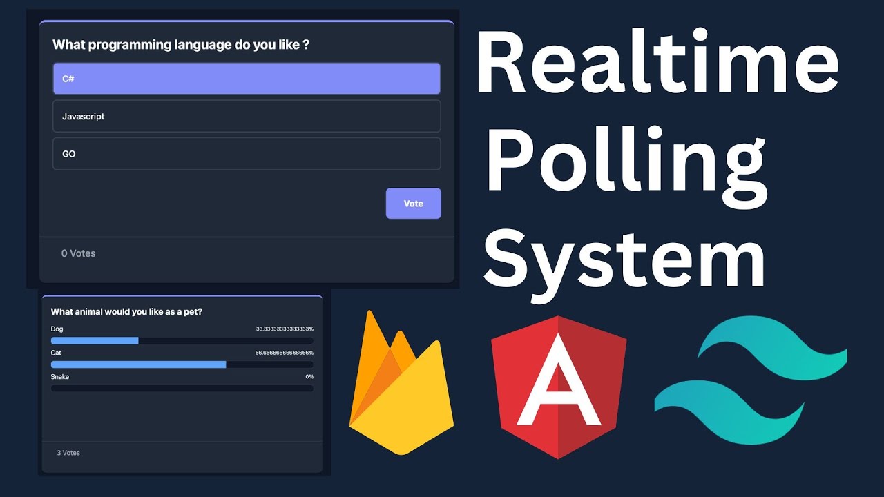 Build a Realtime Polling system with Angular, Tailwind CSS and Firebase