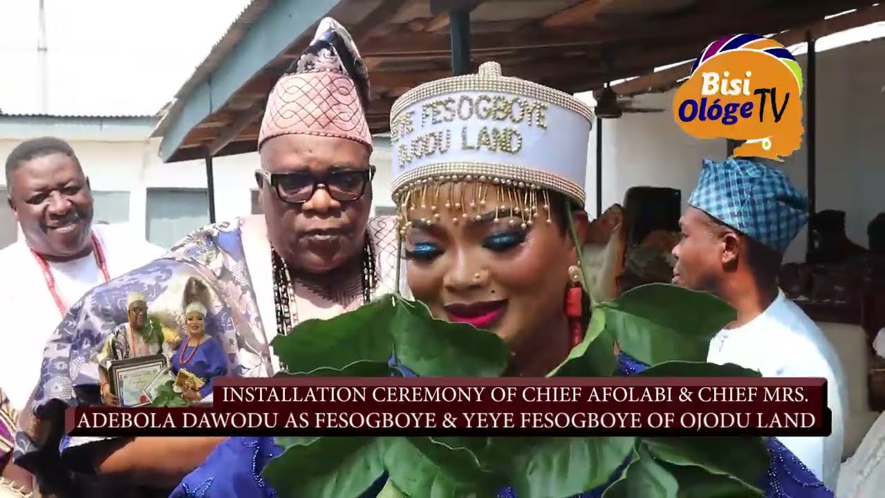 WATCH CHIEF MRS. ADEBOLA AMOPE DAWODU'S INSTALLATION CEREMONY AS YEYE FESOGBOYE OF OJODU LAND