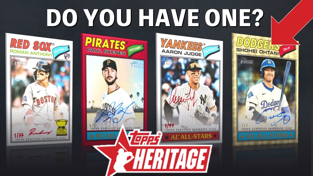 Эти бейсбольные карточки Topps Heritage 2026 года УЖЕ стоят целое состояние!
