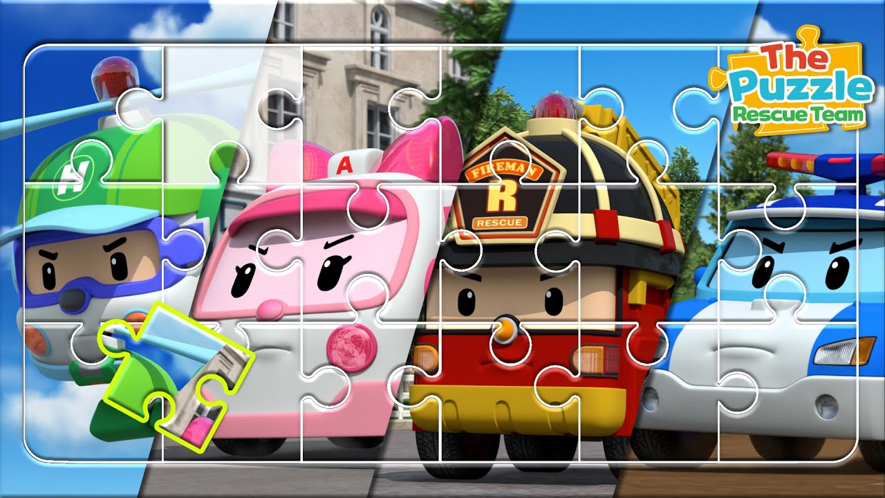 Puzzle Rescue Team Full Episodes 03│POLI Game│Game for Kids│Puzzle Game│Robocar POLI TV