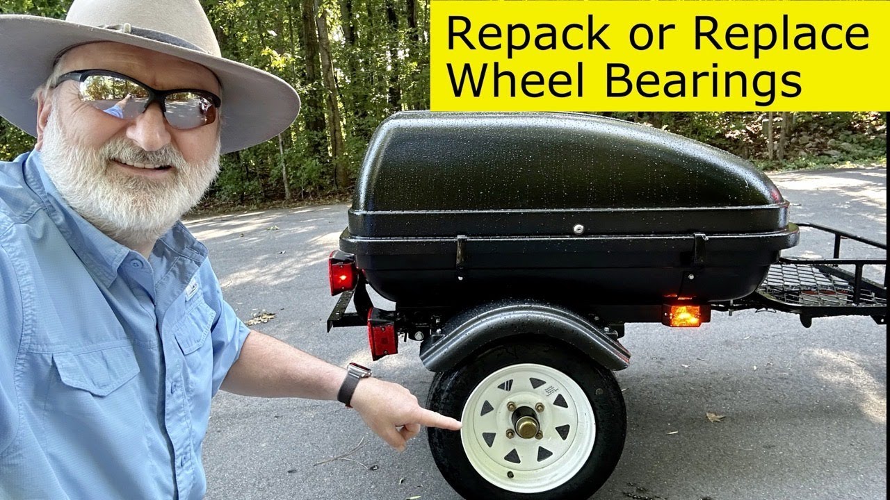 Replacing or Repacking Axle Bearings on Northern Tool/Harbor Freight Motorcycle Trailer