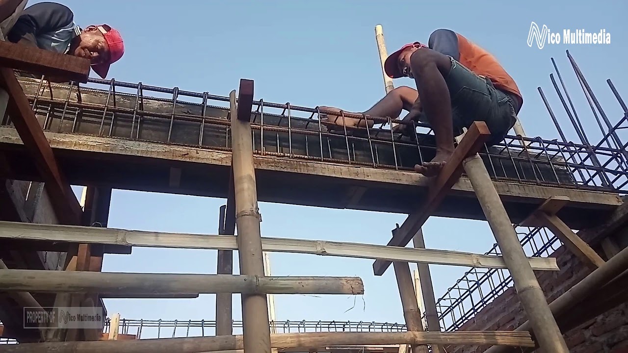 Cara membuat bekisting ring balok dan balok gantung dan proses pemasangan untuk rumah dua lantai