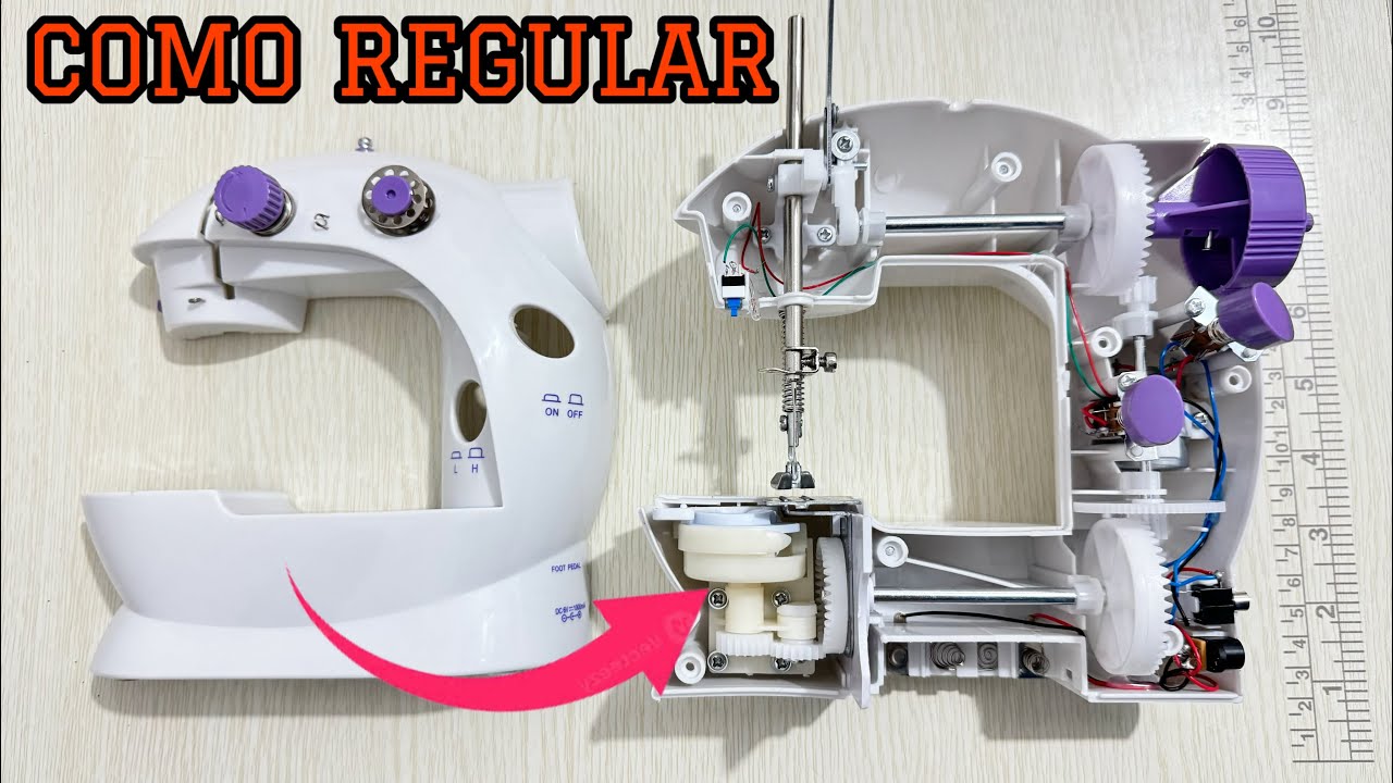 COMO REGULAR A MINI MÁQUINA DE COSTURA NÃO PESCA A LINHA E NÃO COSTURA