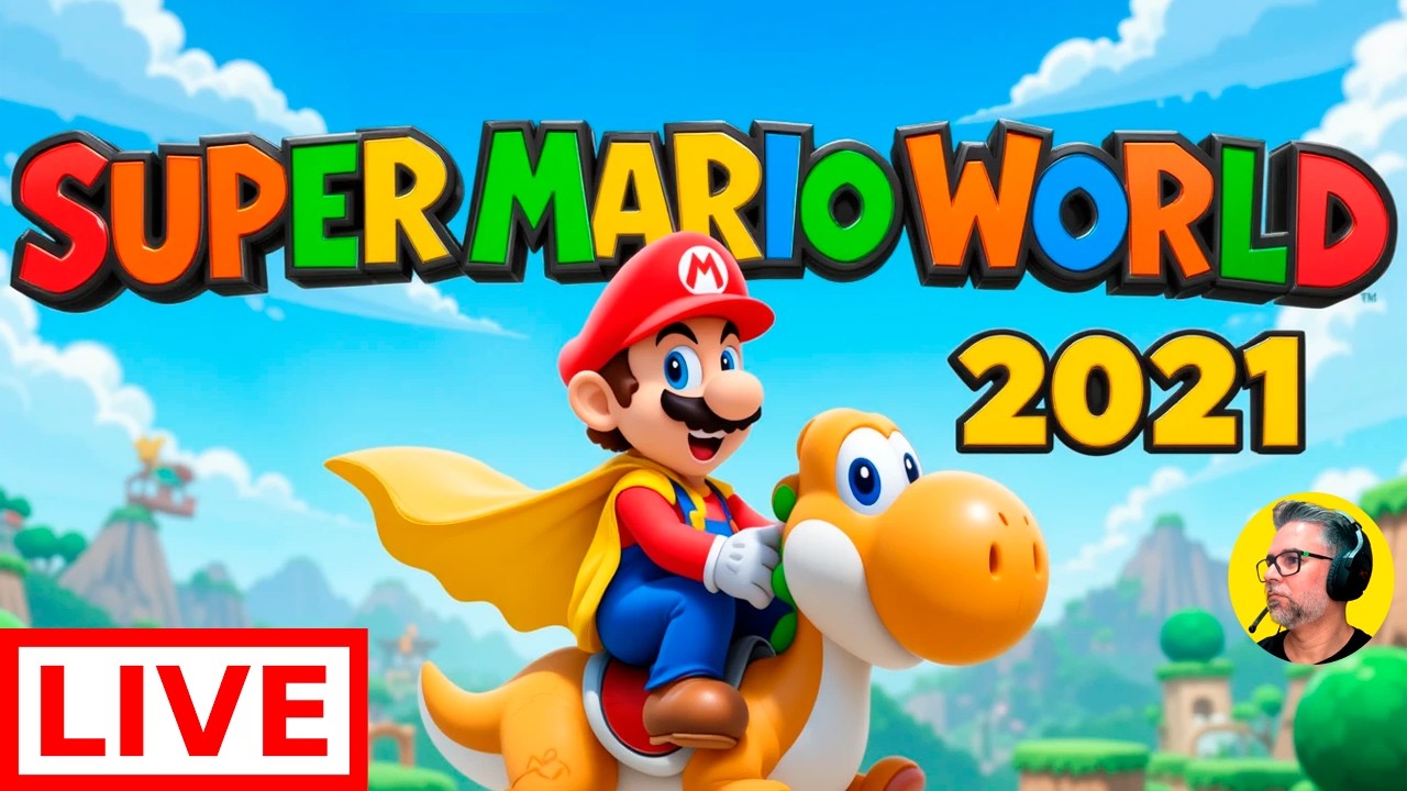 🔴Super Mario World 2021 Novos Poderes e Fases Incríveis 100%  [ AO VIVO ]