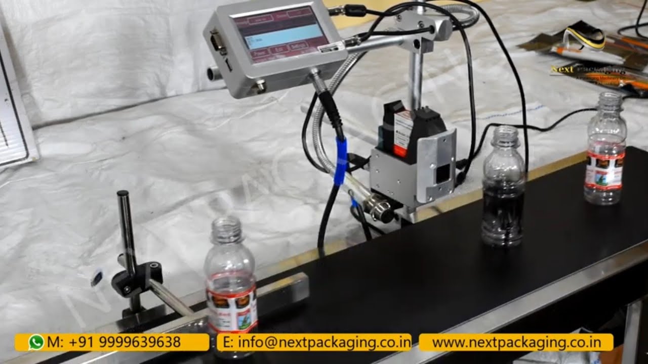 Batch coding machine for bottles | inkjet coding machine tij technology