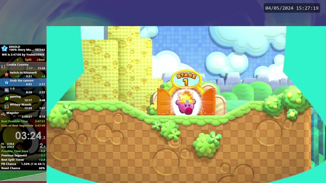 Kirby's Return to Dreamland Deluxe 100% Story Mode Speedrun (2:50:02)