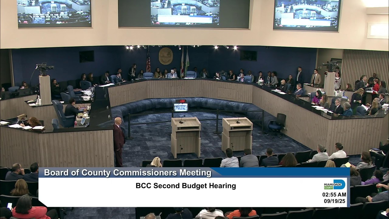 09.18.2025 - Miami-Dade Board of County Commissioners Second Budget Hearing