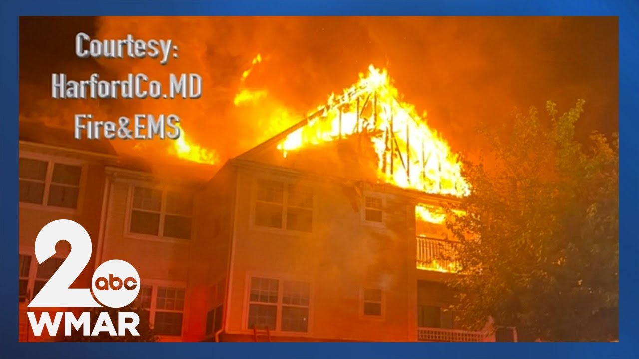 Lightning strike causes Bel Air condominium complex fire