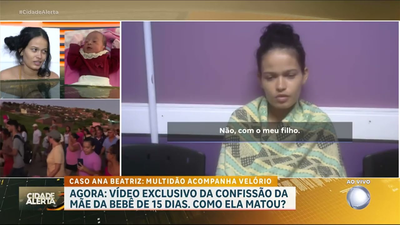 Exclusivo: veja o momento em que m&atilde;e de Ana Beatriz confessa ter matado rec&eacute;m nascida