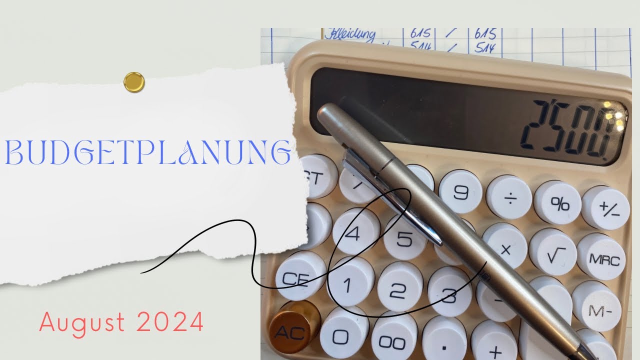🧜‍♀️🐬 Budgetplanung für August 2024 🐬🧜‍♀️  |  Budget | Sparen mit der Umschlagmethode 🧜‍♀️🐬