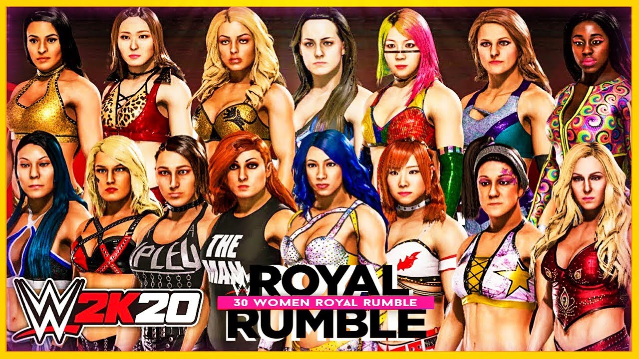 WWE 2K20: ОФИЦИАЛЬНЫЙ МАТЧ 30 ЖЕНЩИН КОРОЛЕВСКОЙ БИТВЫ 2020 | Геймплей WWE 2K20 60 кадров в секун...