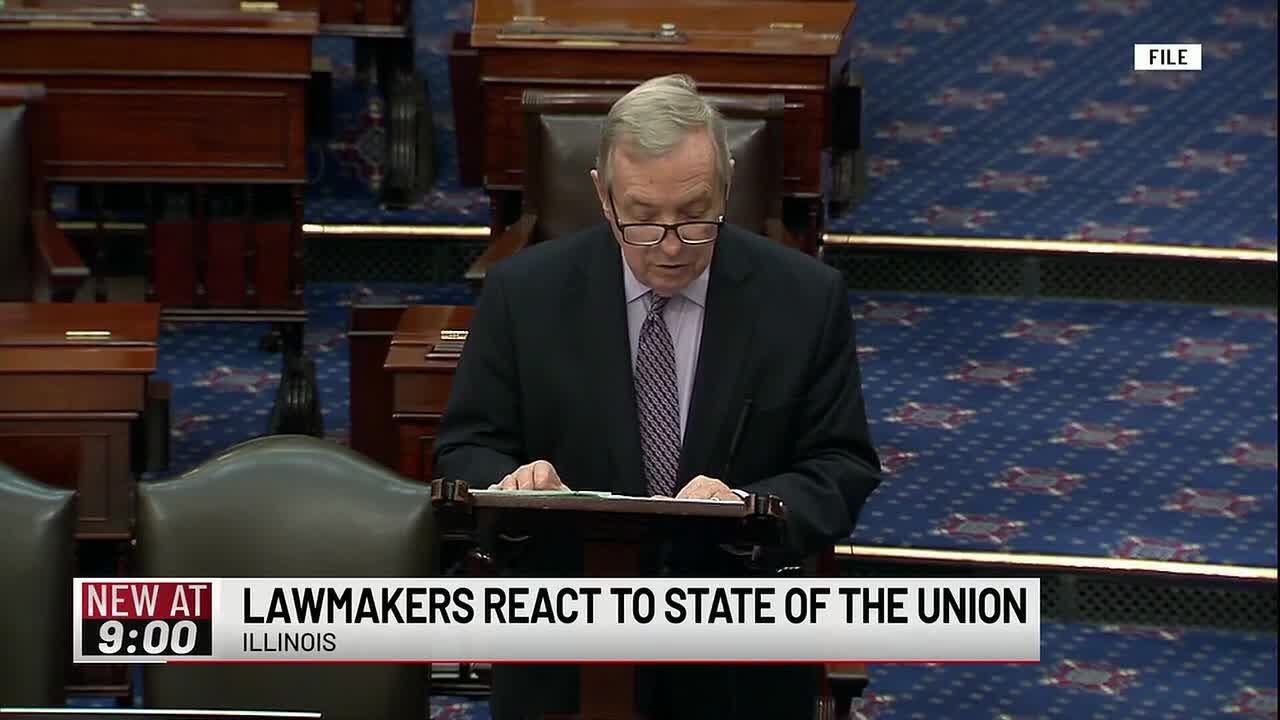 Sen. Durbin reacts to State of the Union speech - clipped version