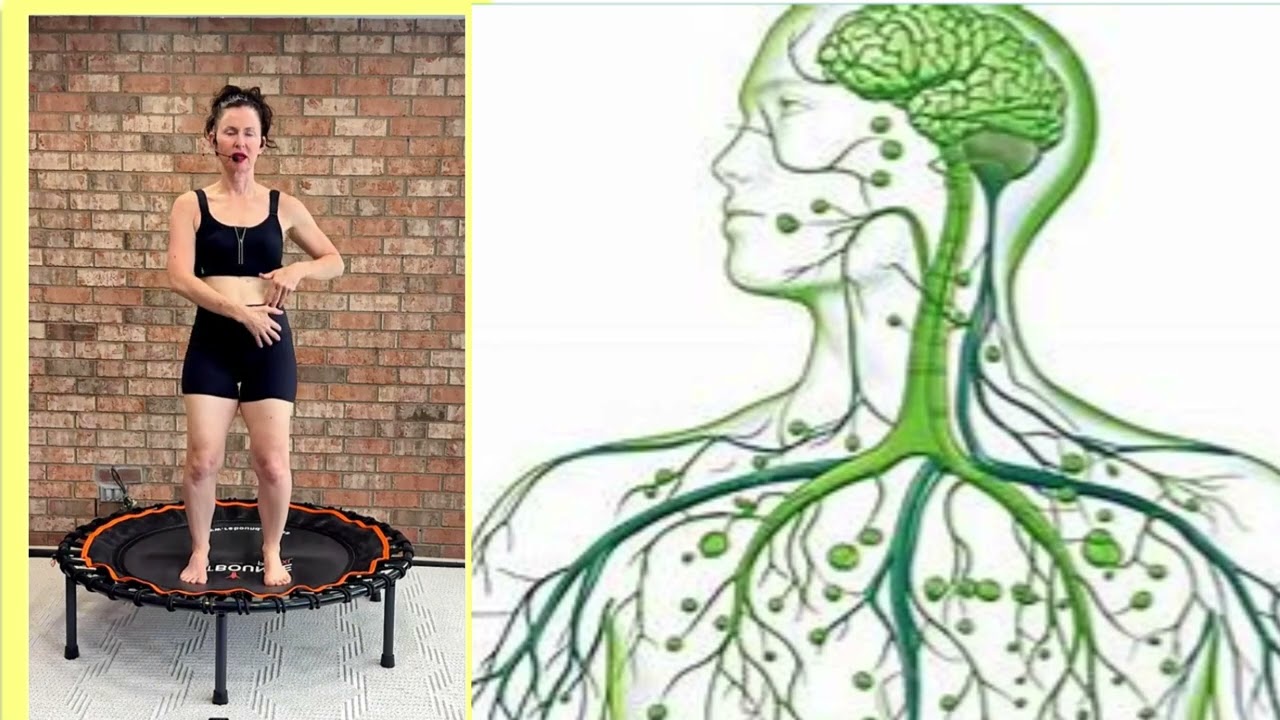 Flush Bloating Fast with Rebounding 💧 Hand-Assisted Lymphatic Drainage Workout - Rebounding Detox!