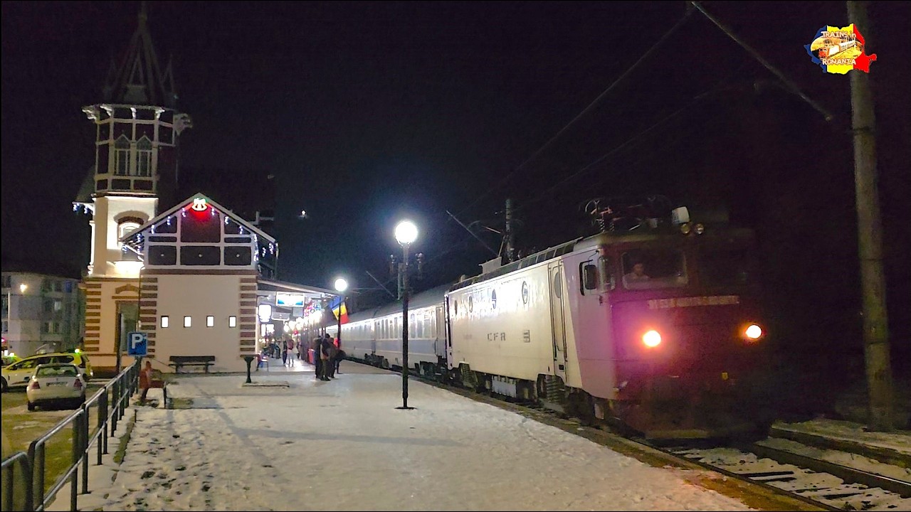 [4K] Trenul de noapte IRN 1763, Iași - Timișoara Nord, plecând din Vatra Dornei Băi [februarie,2026]