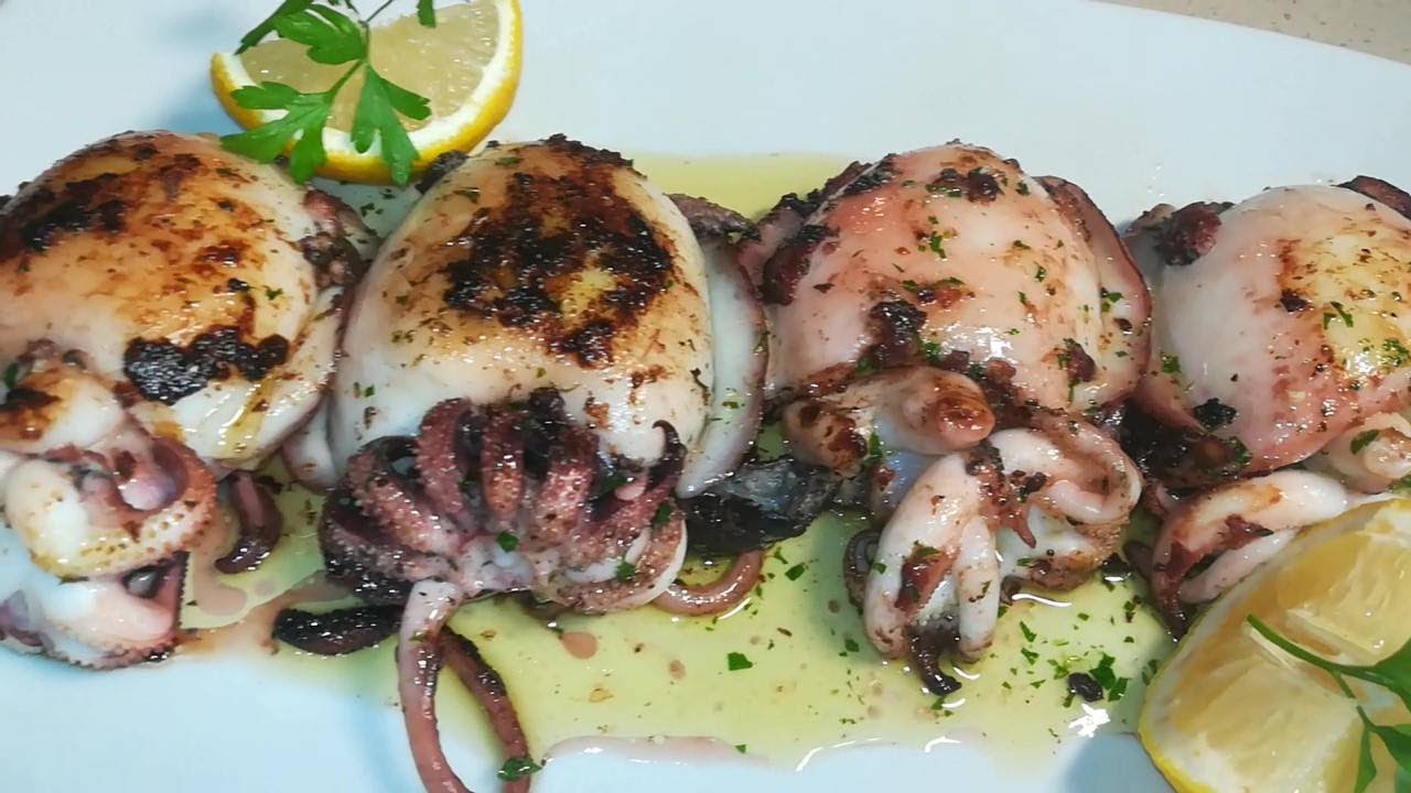 CHOCOS A LA PLANCHA (sepias ) al ajo aceite y perejil. ESTILO CÁDIZ ,¡BOCADITOS AL MAR!🤤🤤.
