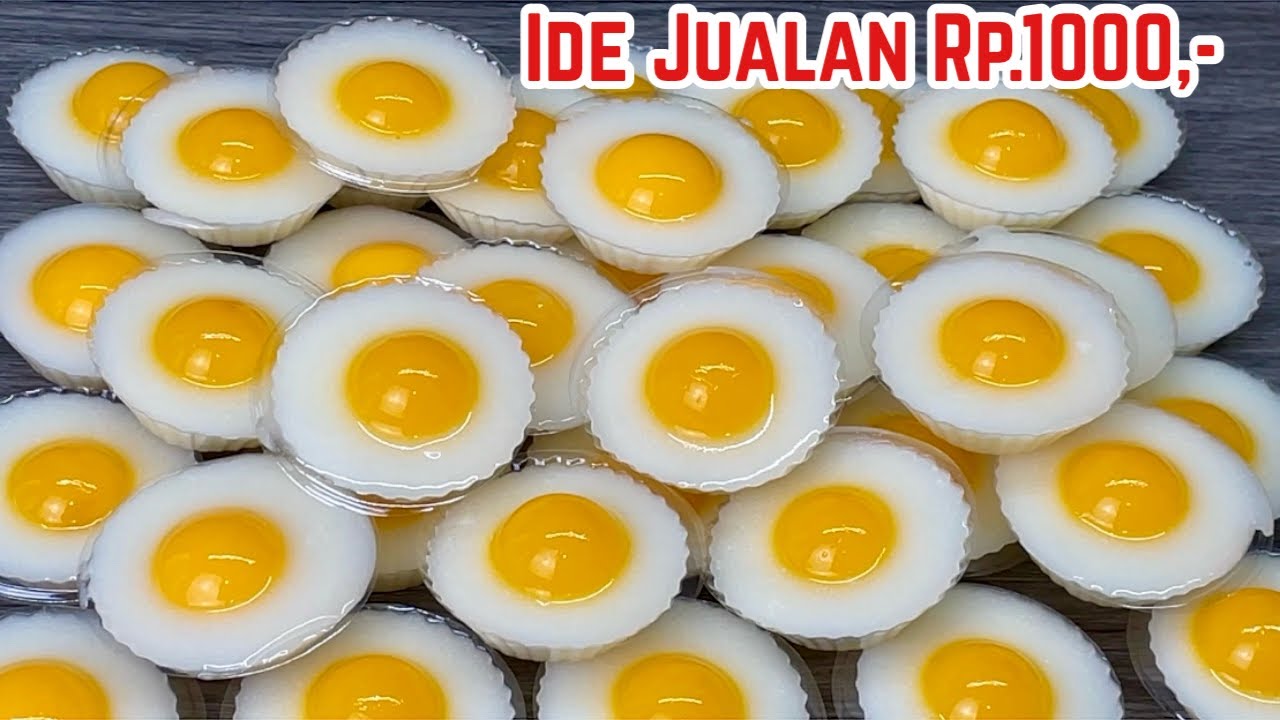 Ide Jualan Modal Kecil Banyak Untung ‼️ Puding Telur Ceplok Rp. 1000 an auto laris Manis