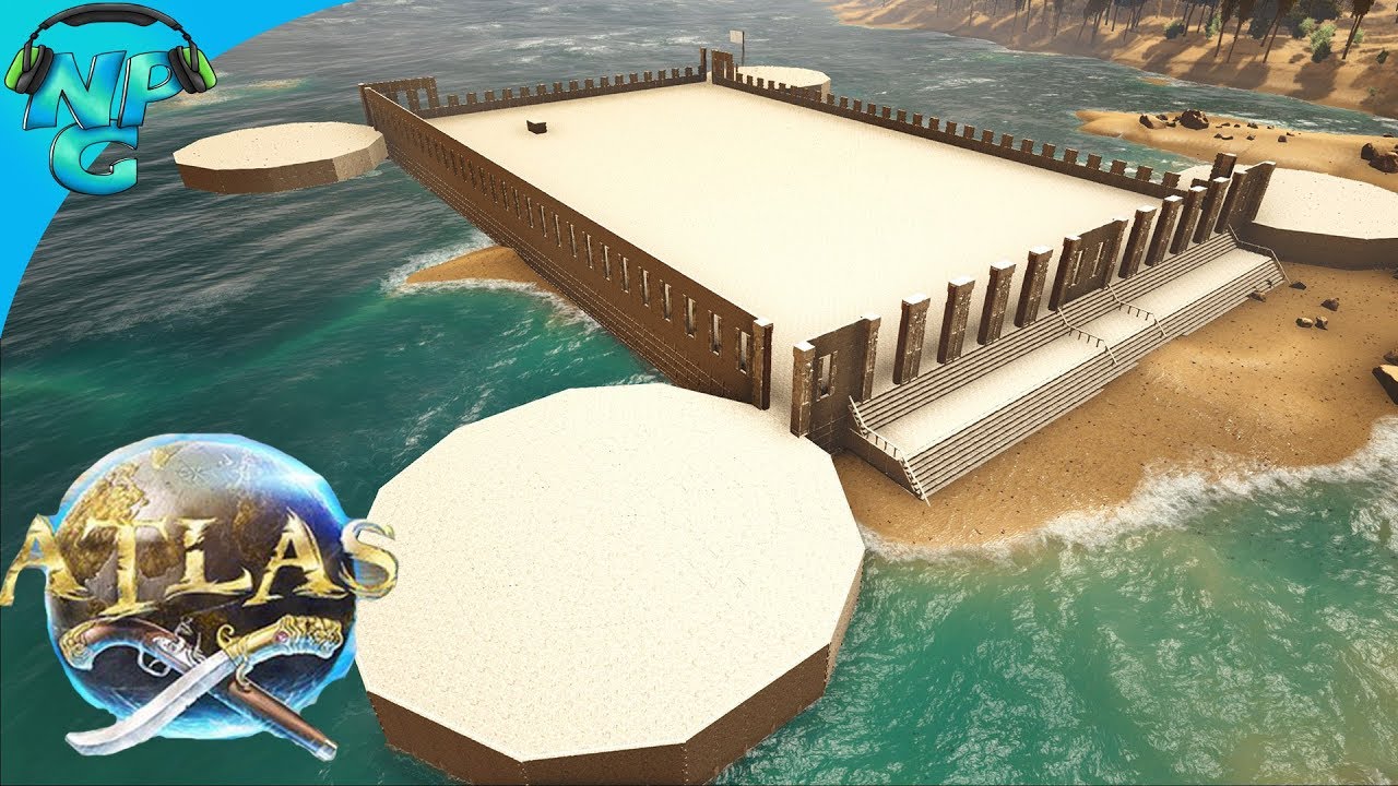 ATLAS - Beginning of the Pirate Fortress - The Epic ATLAS Castle Build! E31