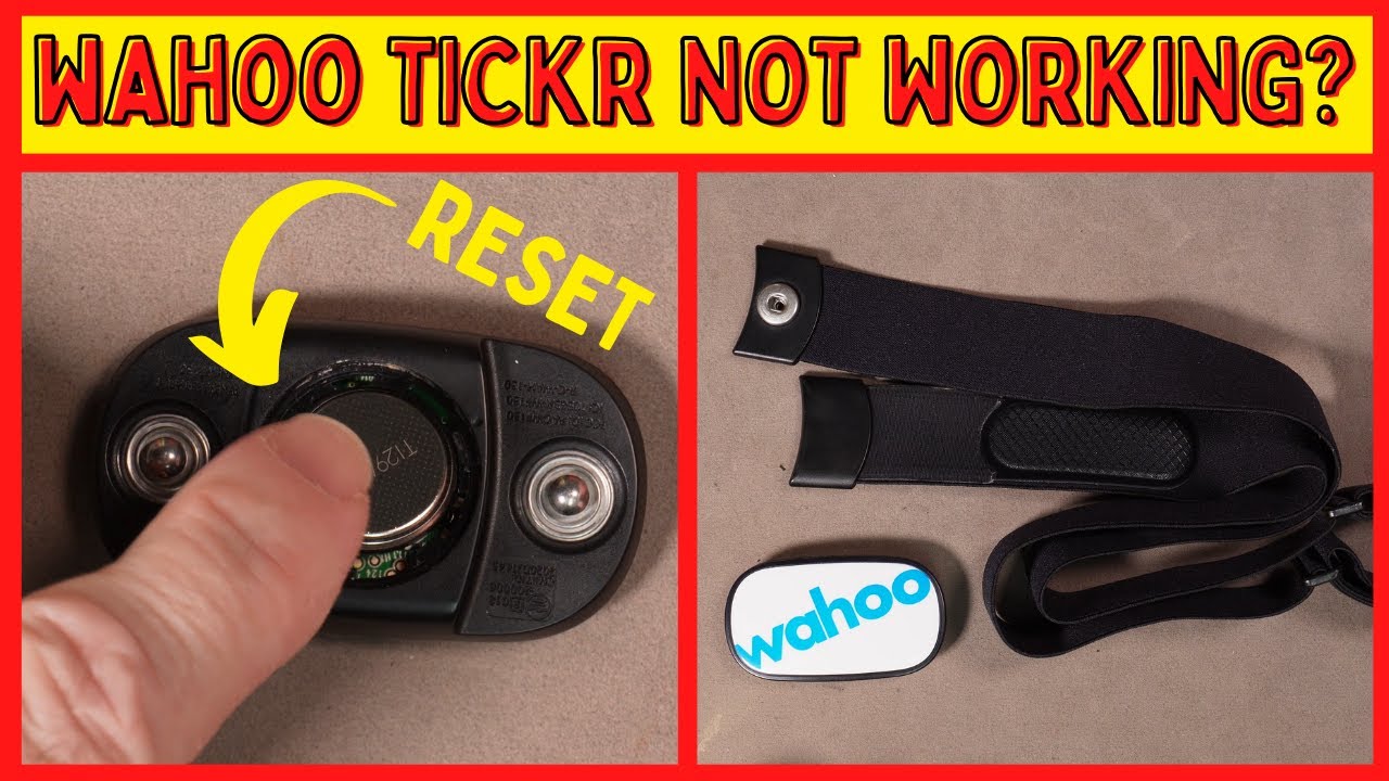 Быстрое решение! Проблемы с пульсометром Wahoo Tickr или Tickr X.