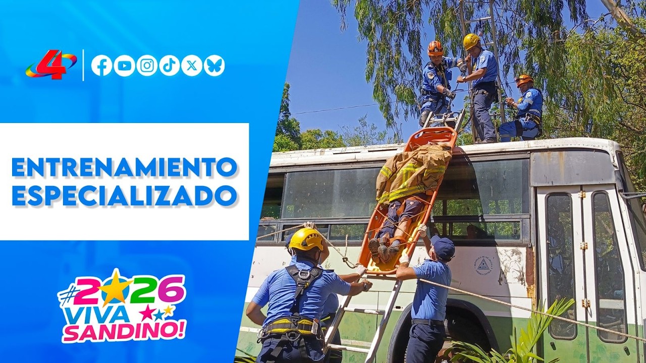 Entrenamiento especializado: rescate en alturas de Bomberos Unidos 👨‍🚒